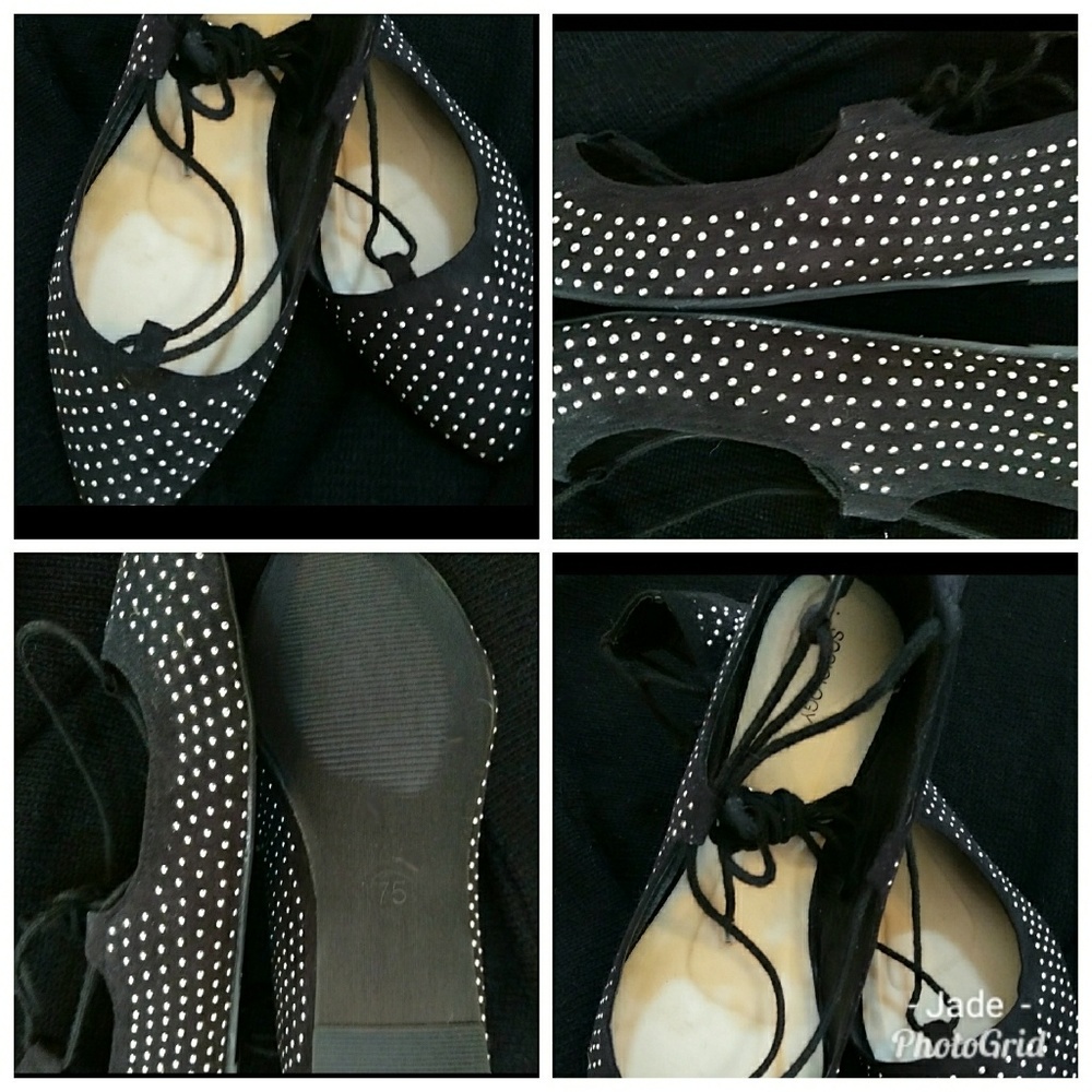 Sociology Black Studded Flats